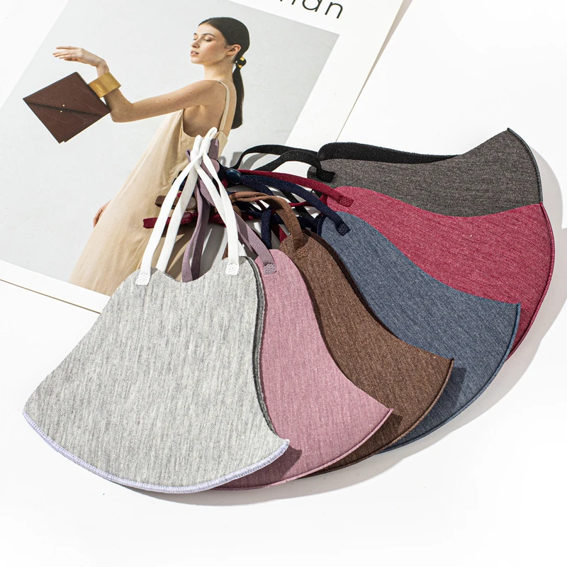 

20 Pcs Fashion Solid Cotton Face Masks Adults Sunscreen Dustproof Breathable Mask Washable Mascarillas Reusable Masks for Womens