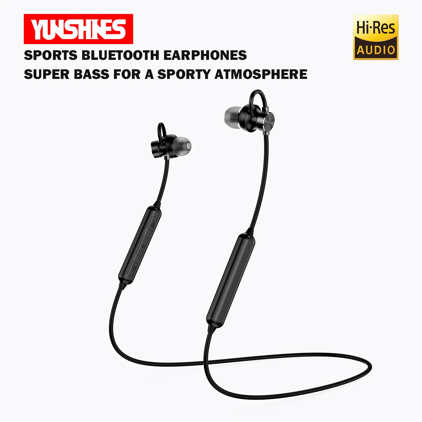 YUNSHINES Wireless Earphone Bluetooth 5.0 Neckband Headphone HIFI Sound Quality IPX5 Waterproof Sports Headset Magnetic Earbuds enlarge