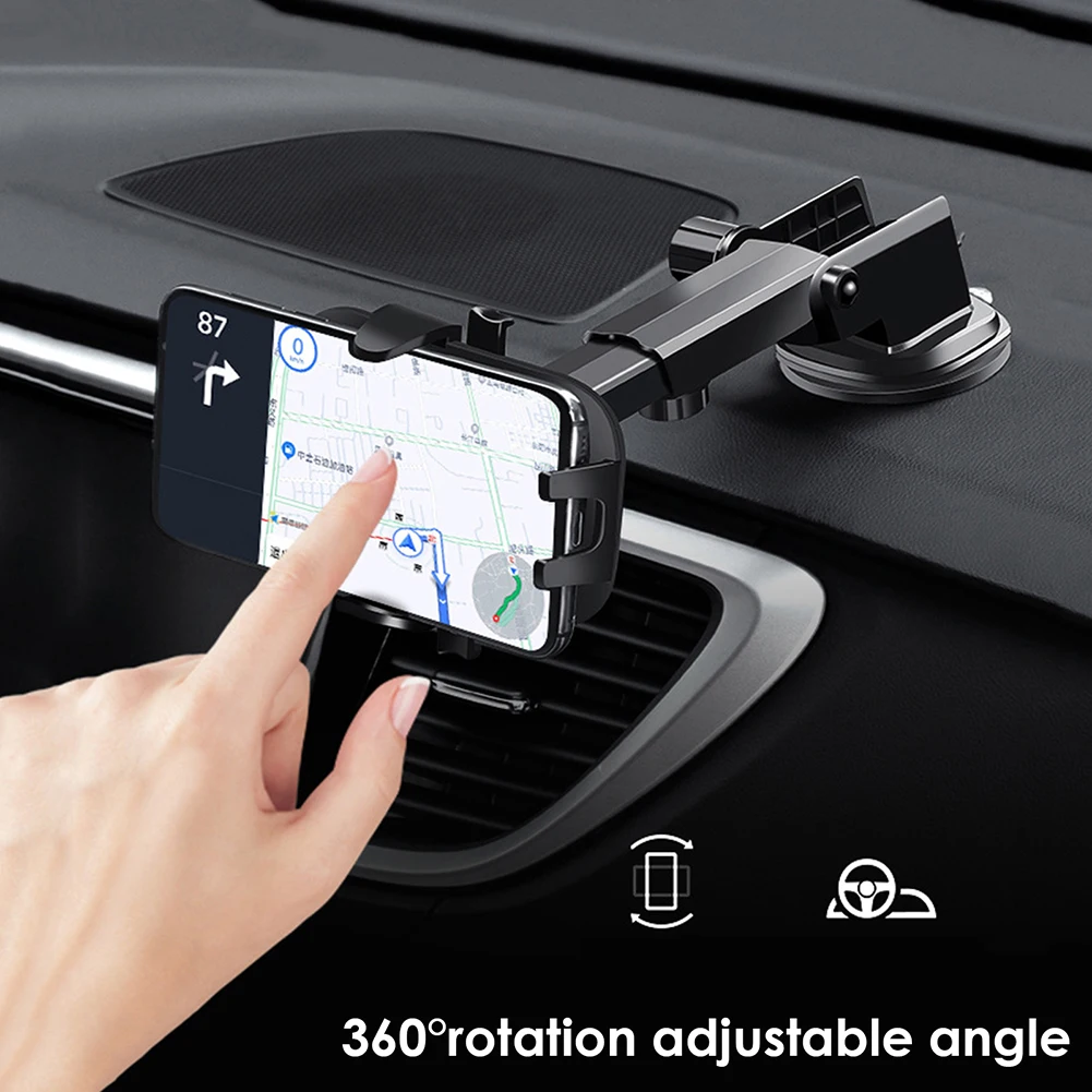 Регулируемый автомобильный держатель для телефона на присоске поддержка GPS