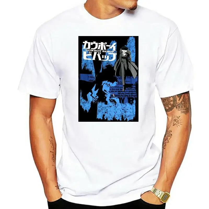 

Ковбой Бибоп Спайк аниме открытые кредиты официальная Лицензионная Мужская футболка женская 100% хлопковая футболка