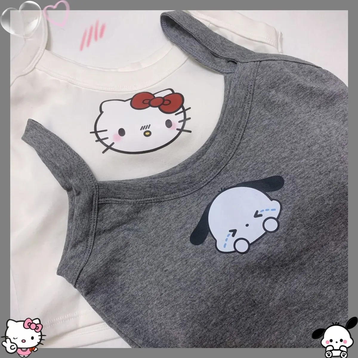 

Sanrio Kawaii Hello Kitty полачко Нижнее белье Симпатичные Мультяшные девушки с нагрудной подушкой нижнее белье Летние студенческие бюстгальтеры подтяжки