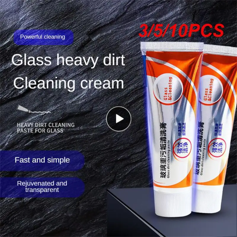 

3/5/10PCS Glass Oil Film Remover Protective Strong Decontamination Heavy Dirt Cleaning Paste Effective Universal Glass Cleaner