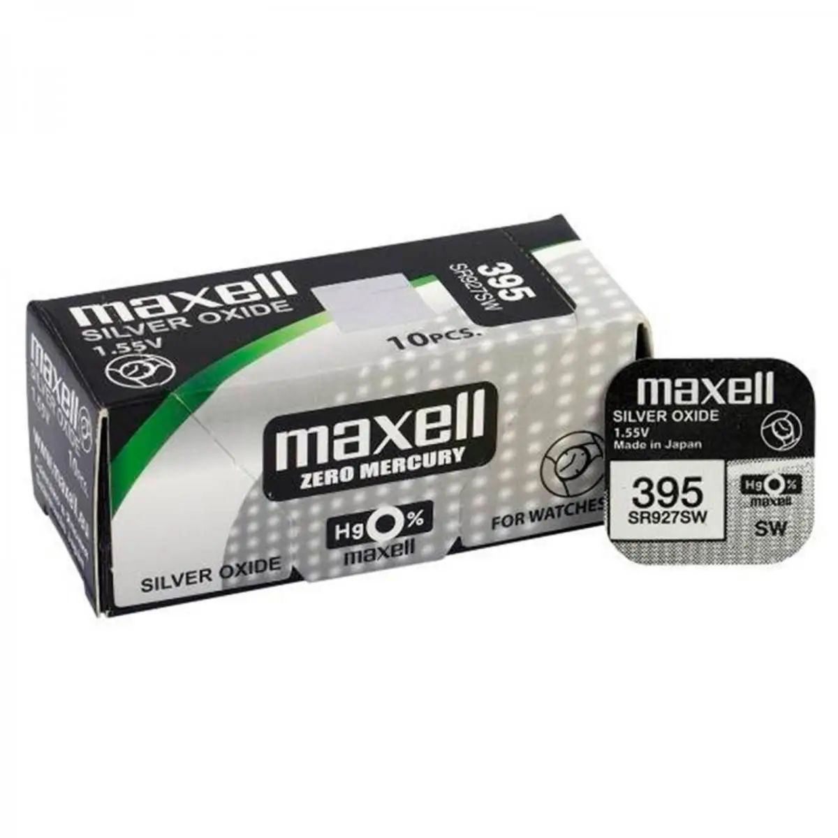 

Boton Maxell batteries original battery silver oxide SR927SW blister 2X Uds