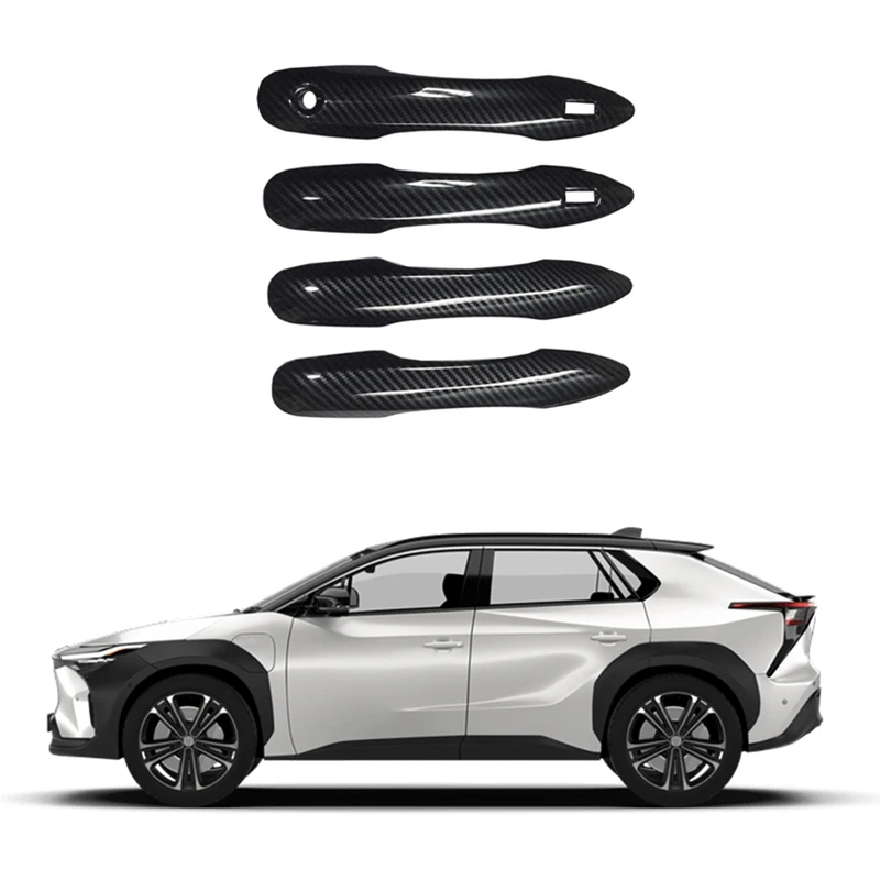 Наружные автомобильные дверные ручки из углеродного волокна для Toyota BZ4X Subaru Solterra