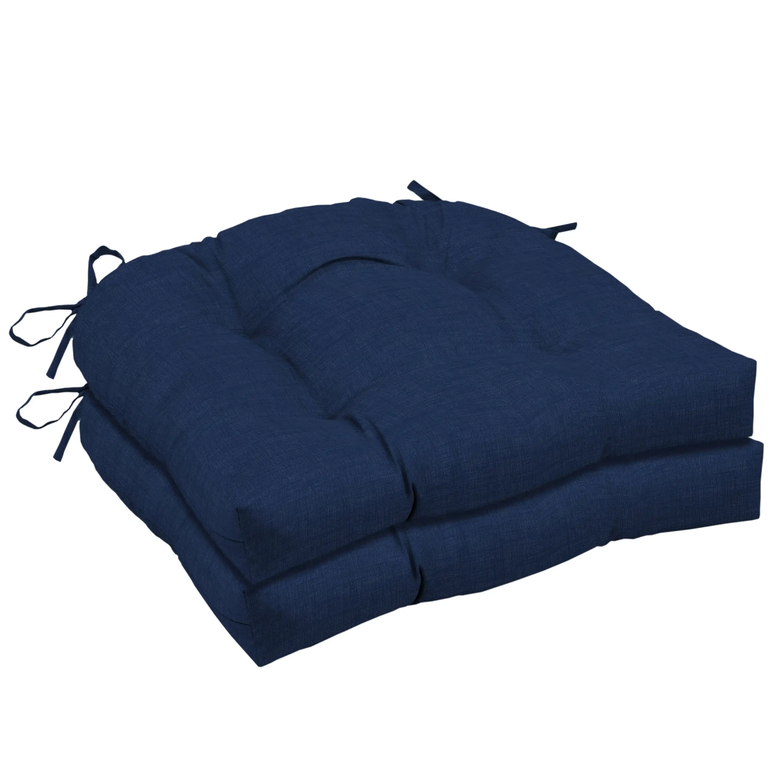 

Arden Selections Outdoor Wicker Chair Cushion, 2 pack 18 x 20, Sapphire Blue Leala