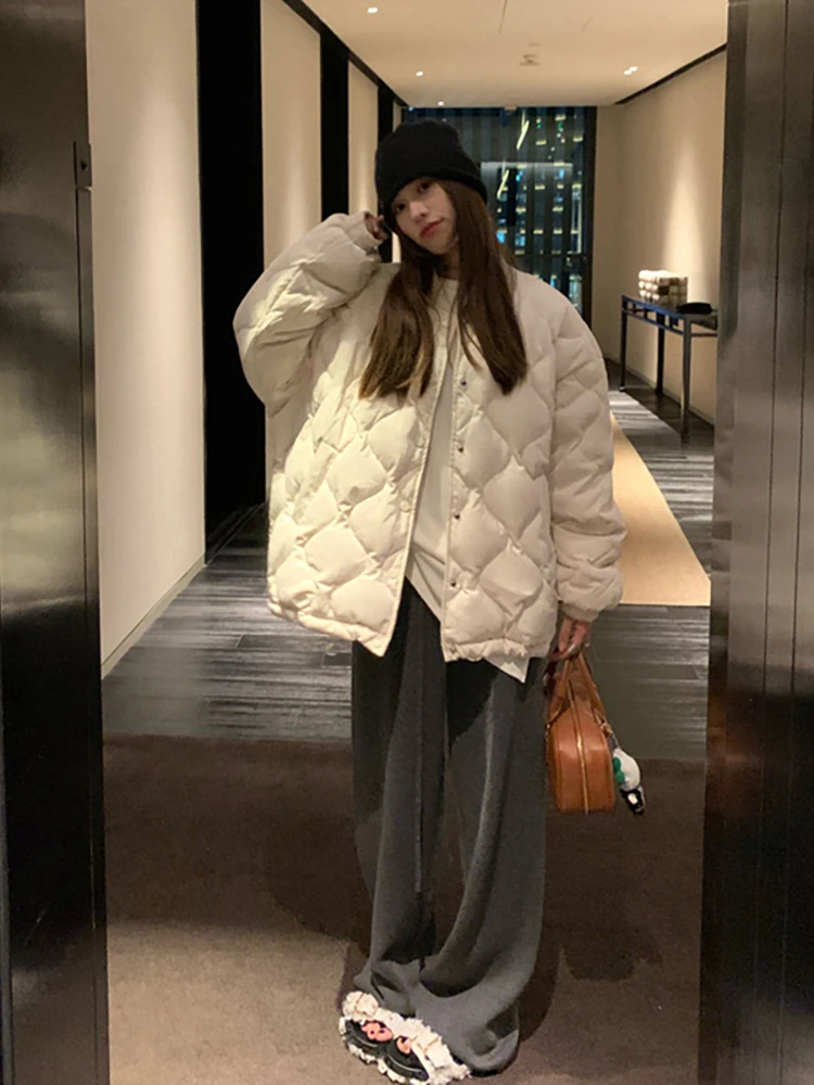 FIGOHR зимнее пуховое хлопковое Jcaket для женщин 2024 Новое поступление корейский