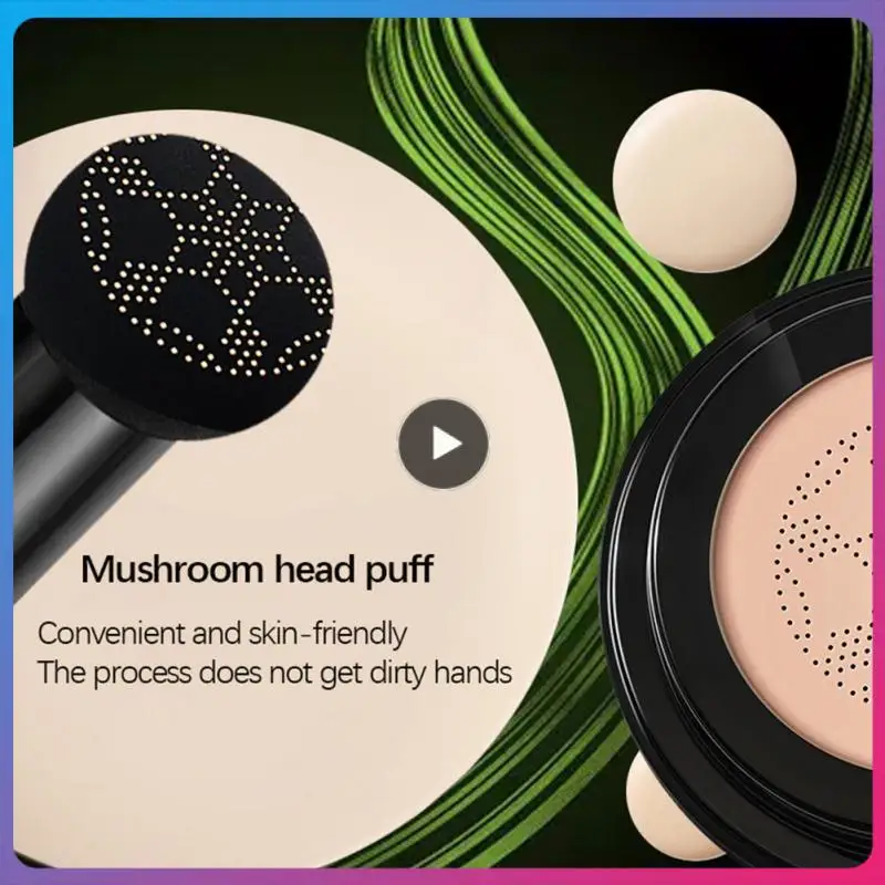 

Mushroom Head Air Cushion BB/CC Creams Face Concealer Isolation Liquid Foundation English Version Waterproof Sweat-proof Makeup