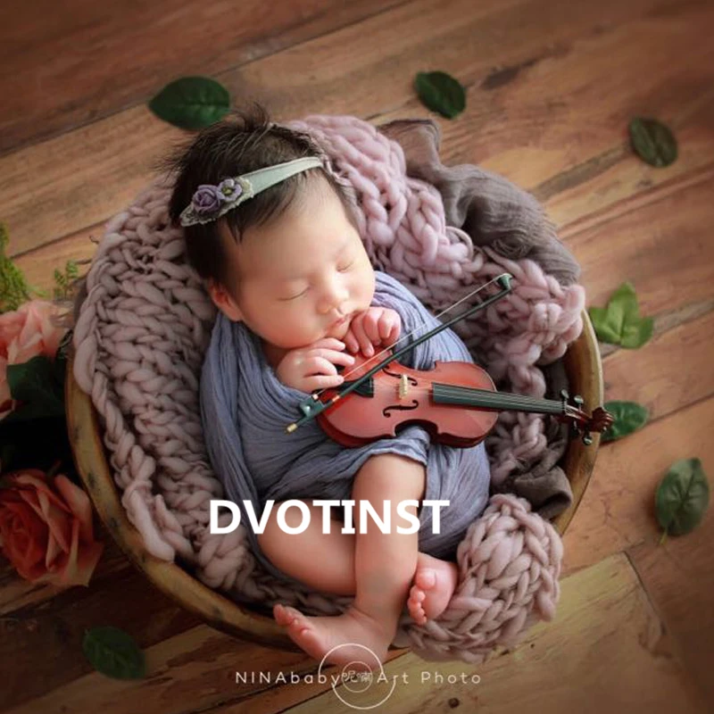 Dvotinst Newborn Photography Props  Musical instrument for Bebe Fotografia Studio photoshoot instruments Photo Prop Accessories