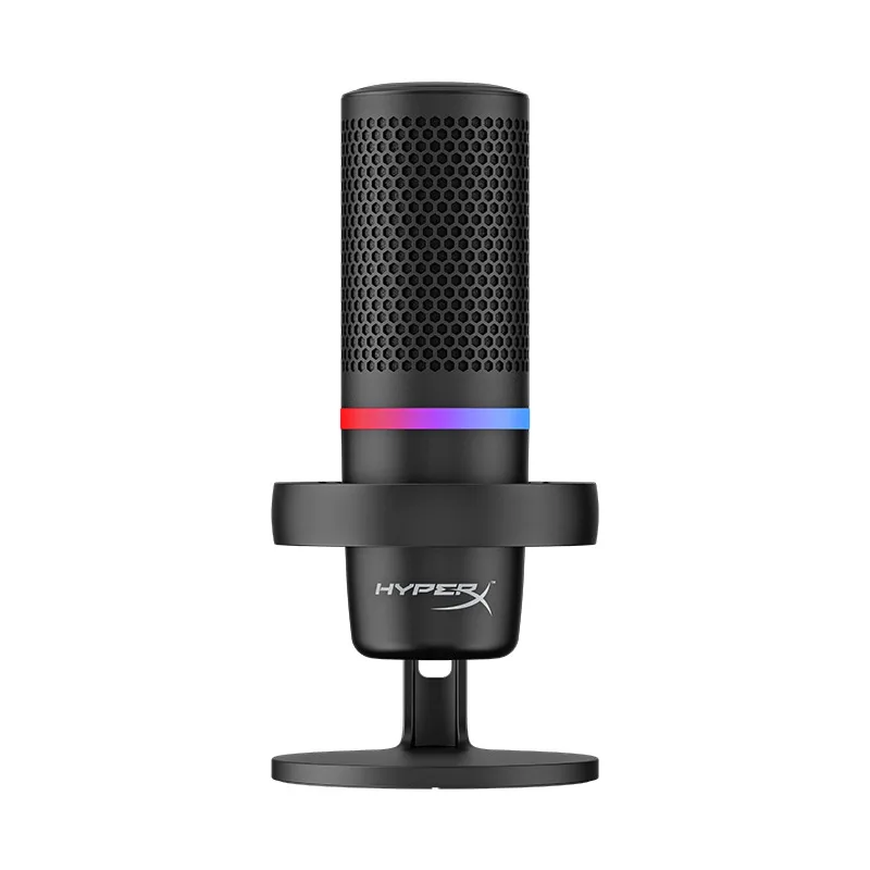 

HyperX DuoCast USB Microphone RGB Lighting compatible with PC, PS4, PS5, or Mac / Streamlabs OBS, OBS Studio, and XSplit