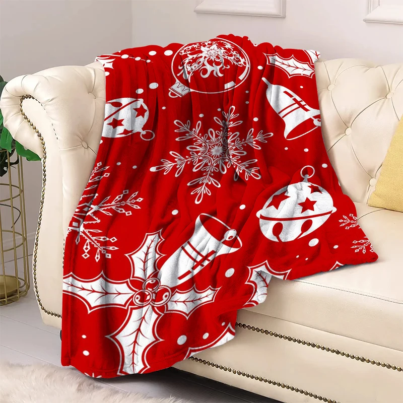 

Christmas Blanket for Decorative Sofa Blankets for Bed Boho Home Decor Bedroom Decoration Bedspread the Throw Fluffy Soft Fleece