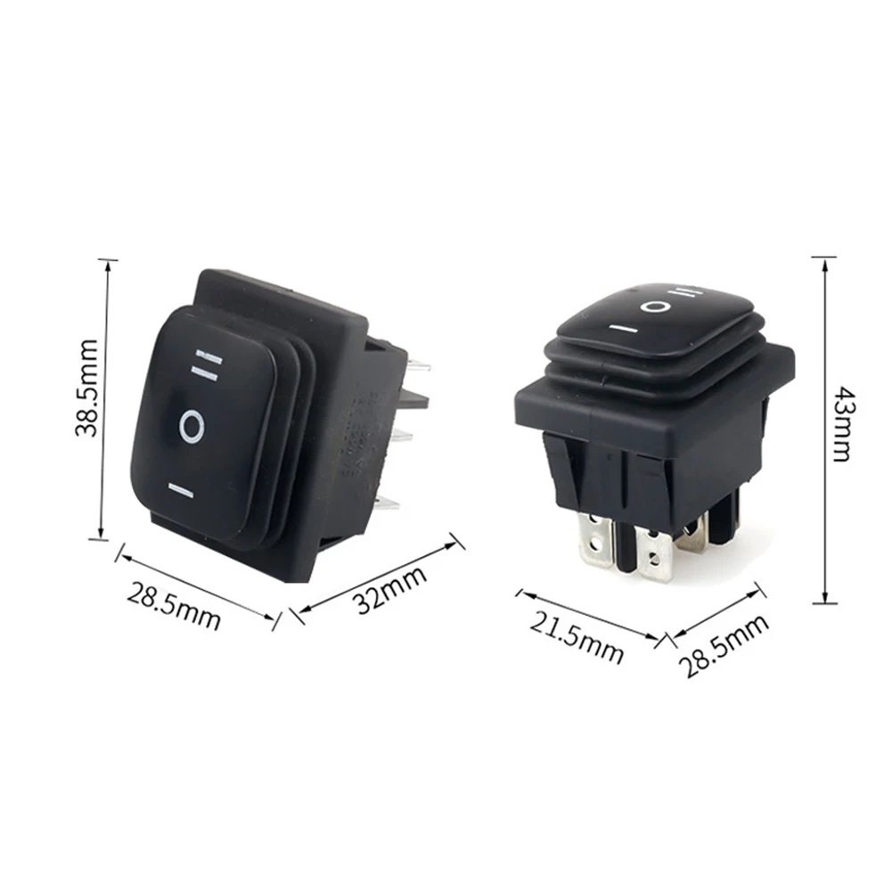 

2pcs Rocker Switch Brand-new KCD4 Rocker Switch PA66 ABS 4/6 Pins AC/DC