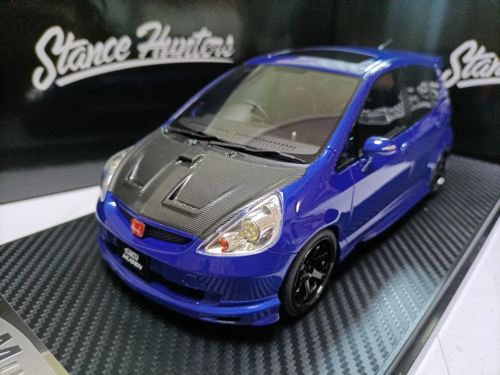 Фото Stance Hunters 1:18 Mugen Jazz Fit моделирование ограниченная серия смола металл статическая модель автомобиля игрушка в подарок №3
