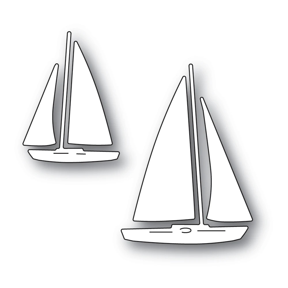 

MARINA SAILBOATS Craft Dies 94575 Metal cutting Dies Scrapbook Diary Decoration Stencil Embossing Template DIY Greeting Card