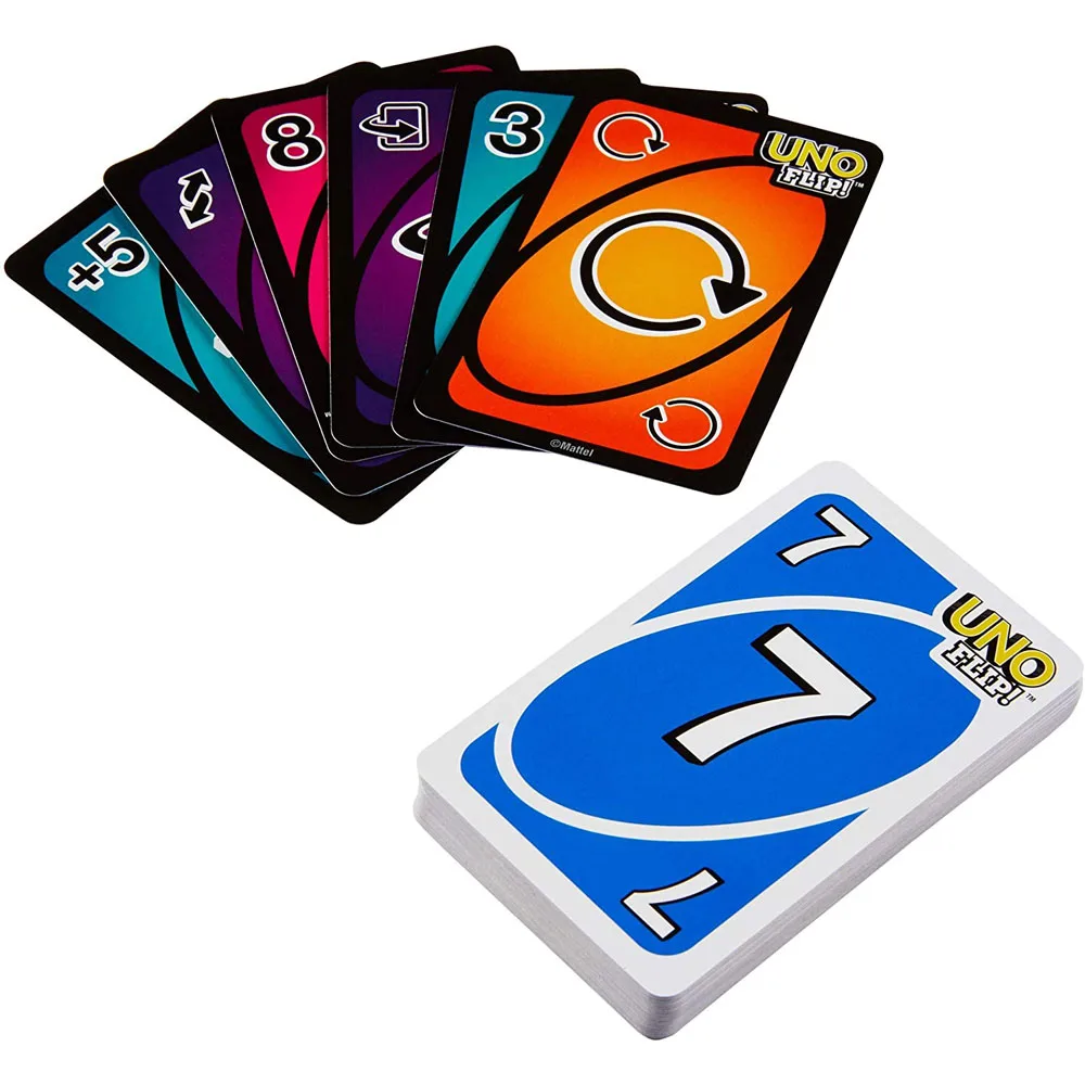 UNO FLIP! Games Family Funny Entertainment Board Game Fun Playing Cards Kids Toys Gift Box uno Card Children birthday gifts |