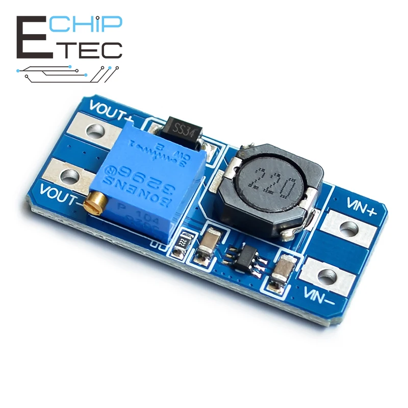 

MT3608 DC-DC Step Up Converter Booster Power Supply Module Boost Step-up Board MAX output 28V 2A for arduino