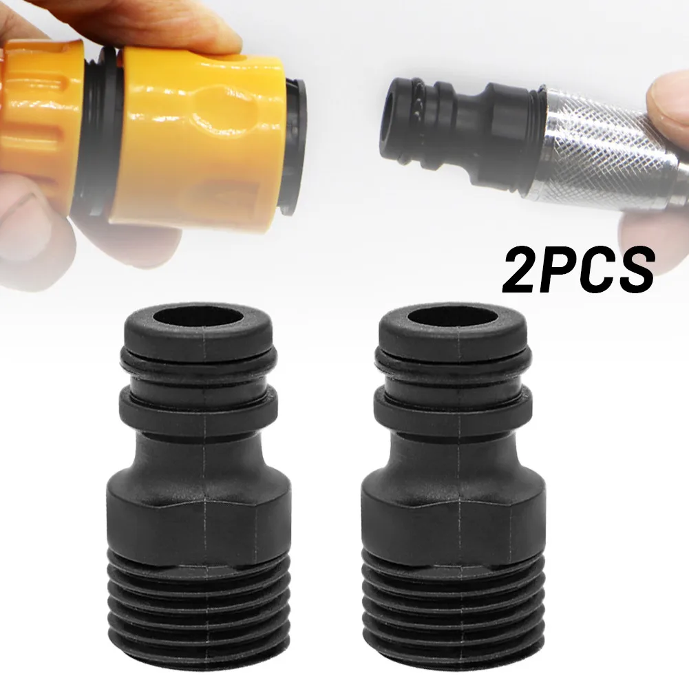 

2PCS Threaded Tap Adaptor 1/2" BSP Garden Water Hose Quick Pipe Connector Fitting Garden Irrigation System Parts Adapters