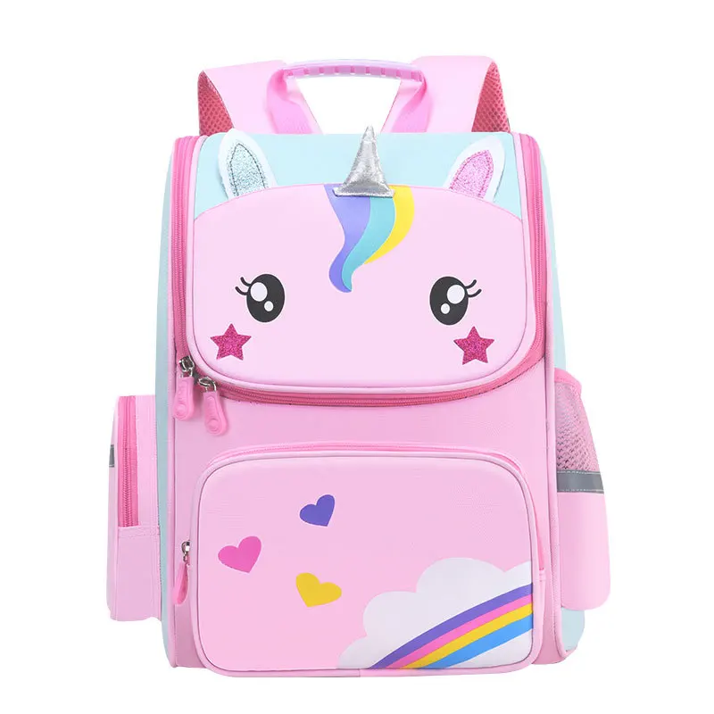 3 Piece Unicorn New Cartoon School Bag for Primary School Students Girl Boy Pen Bags In Kindergarten Children Large Backpack Hot