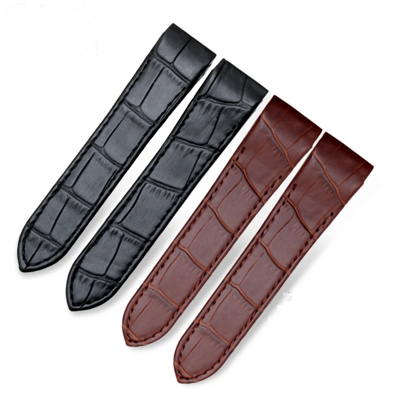 Cowhide watch strap men's and women's accessories for cartier Santos100  watch strap 20mm 23mm
