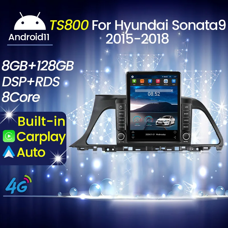 магнитола 2 din Автомагнитола в стиле Tesla 2Din Android 11 с вертикальным экраном стерео