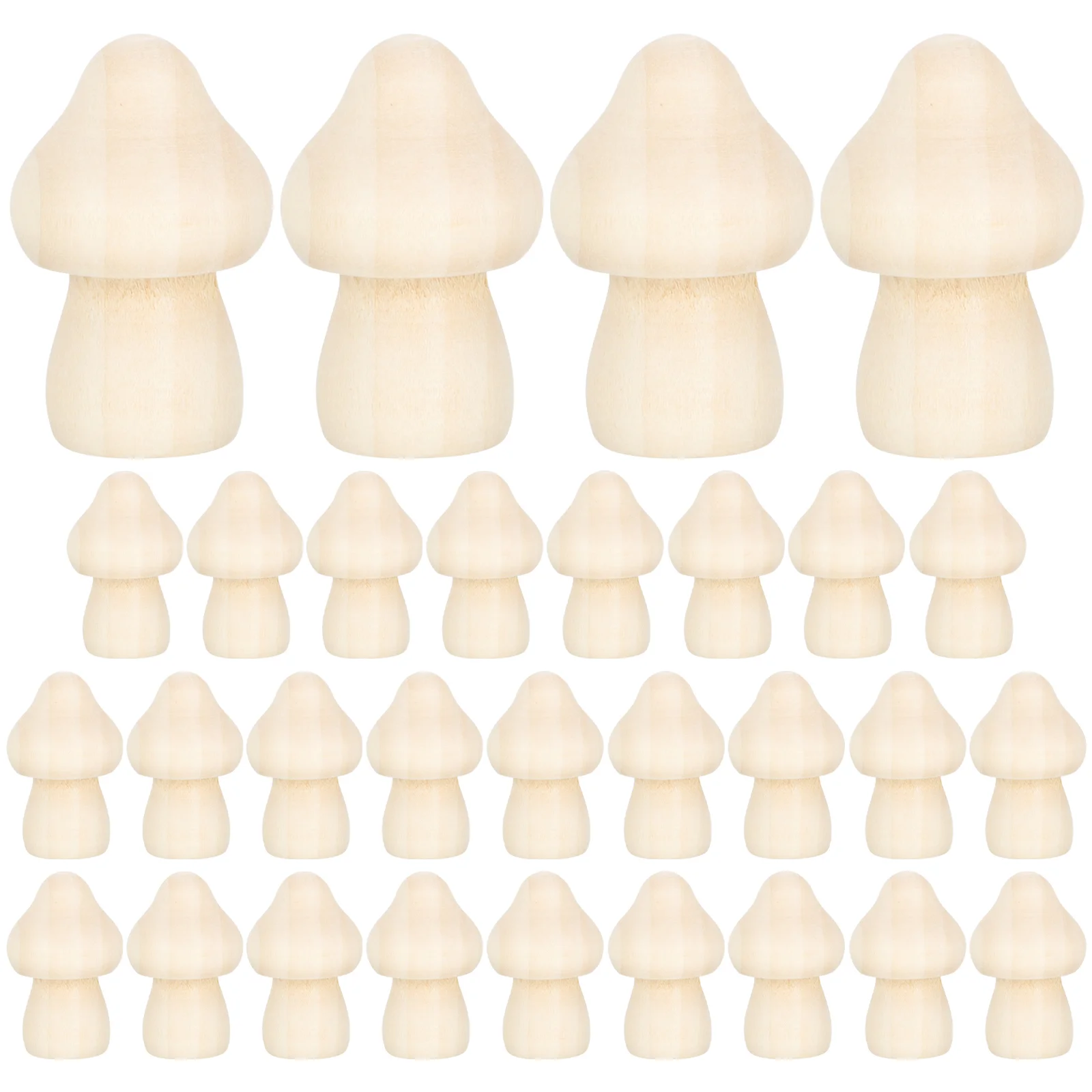 

Mushroom Wood Mushrooms Wooden Crafts Unfinished Mini Blank Diy Decor Peg Pieces Shapes Unpainted Painting Craft Figures