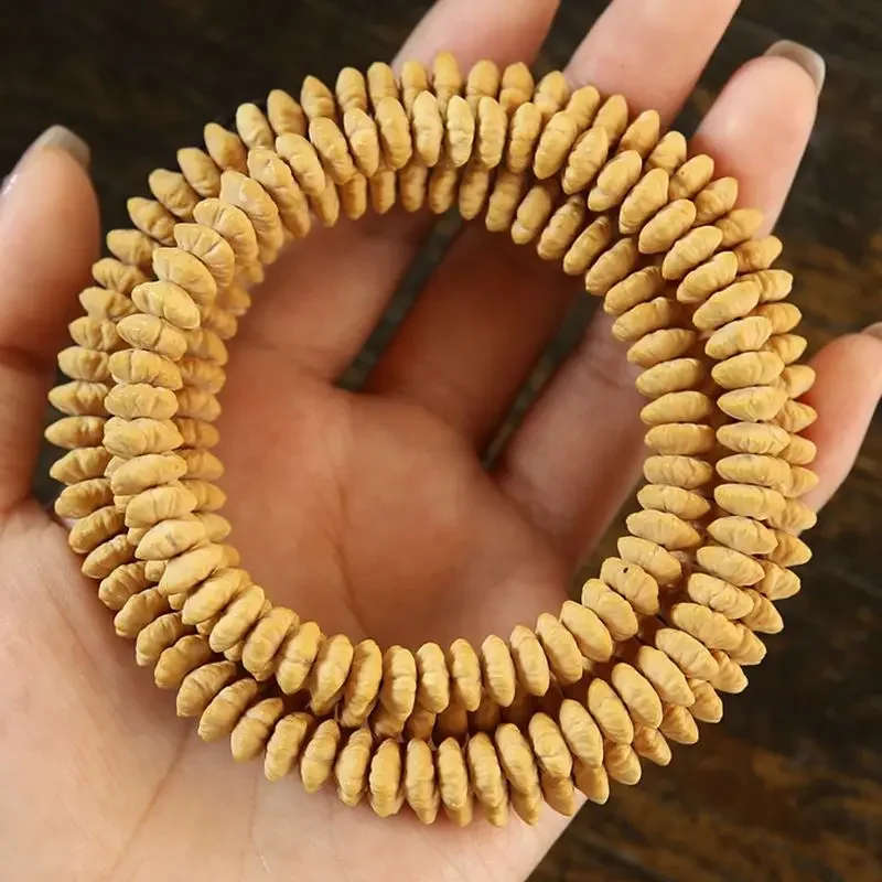 Браслет Jiuhua Mountain с золотыми листьями натуральные деньги Бодхи Цзы для мужчин и