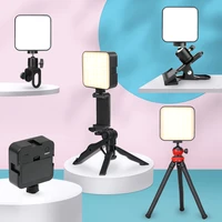 led video light camera light 3200 5600k rechargable with cold shoe mini portable selfie vlog 2000mah panel lamp photography live