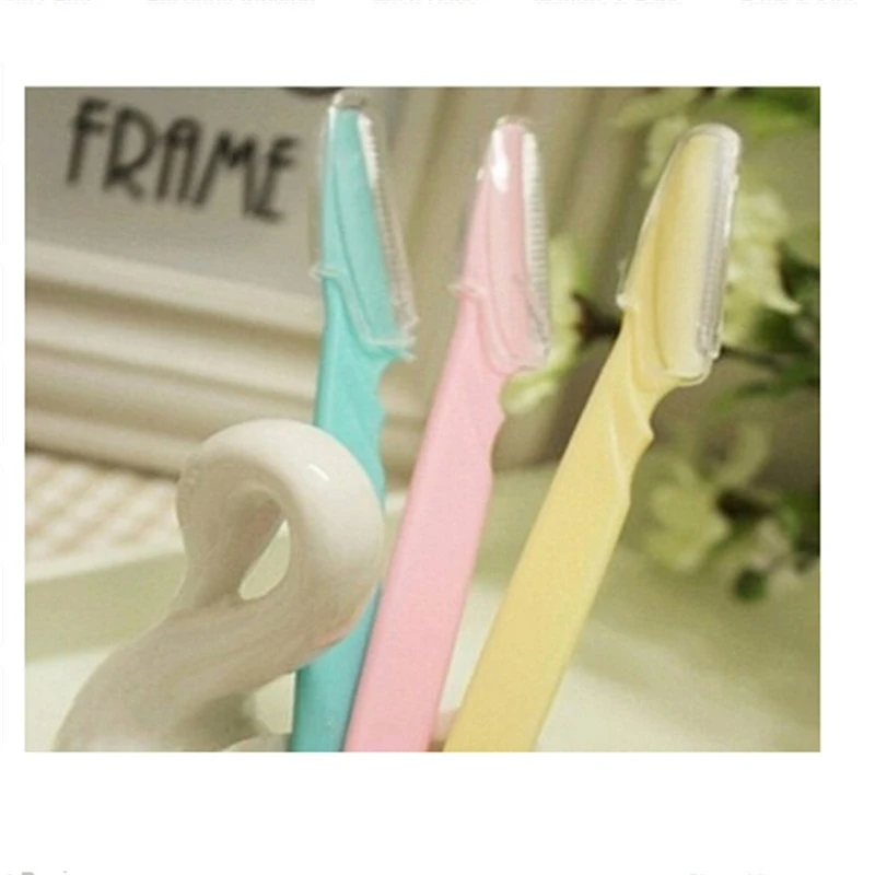 

Women Razor Eyebrow Trimmer Eye Brow Shaping Blades Shaver Brow Knife Facial Razor Face Hair Remover Cosmetic Makeup Tools