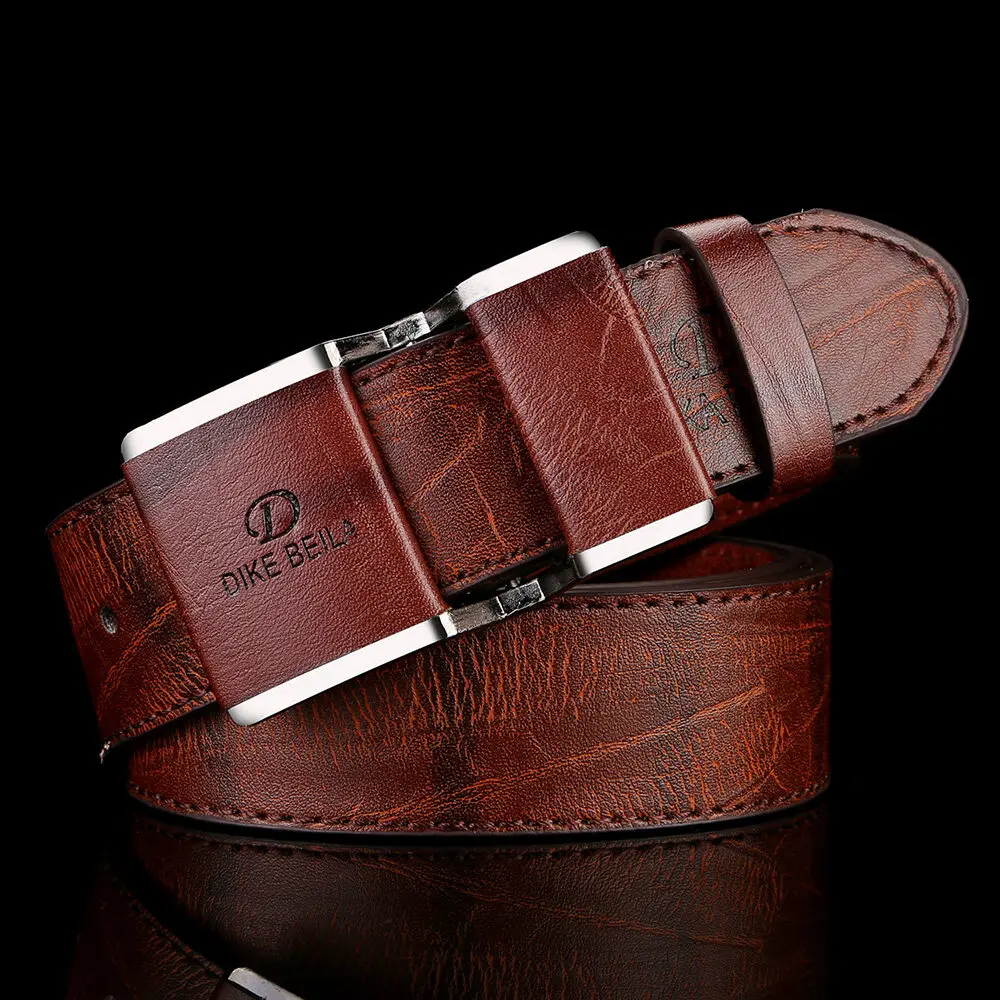 Mens PU Leather Belt Snap-On Buckle Solid Strap Personality 4 Colors ins Casual Jeans Belts Men Accessories