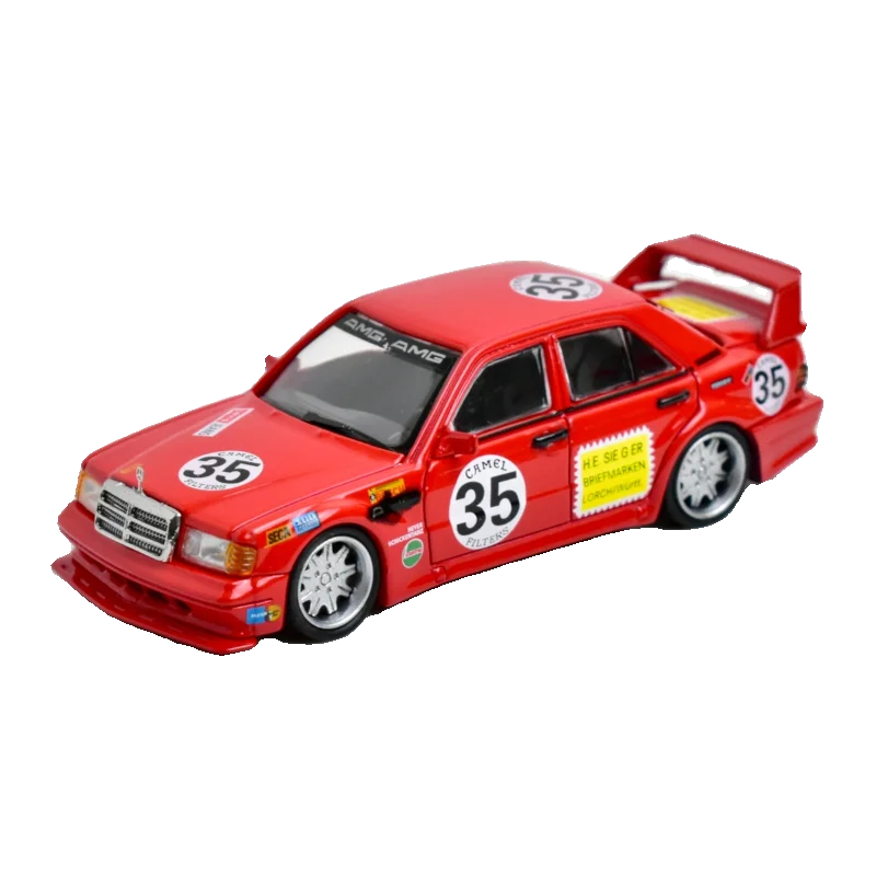 LMLF 1:64 190E W201 2.5-16 Evo Red Pig 35 # Литая под давлением модель автомобиля