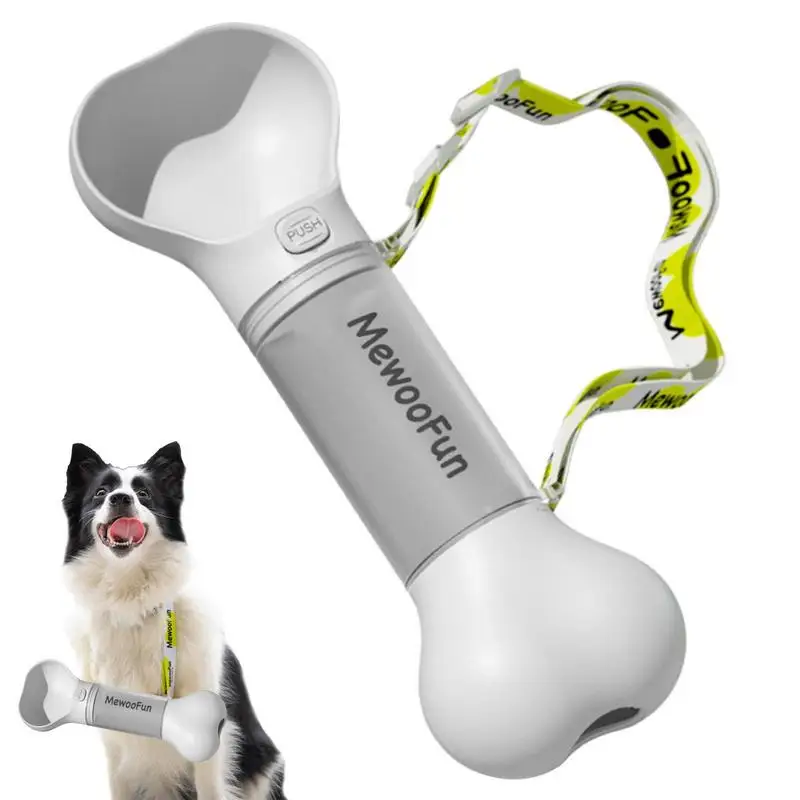 

Travel Water Bowl For Dogs Bone Shape Portable Dog Water Bottle For Walking Leak Proof Pet Water Bottles With Poop Bag Dispenser