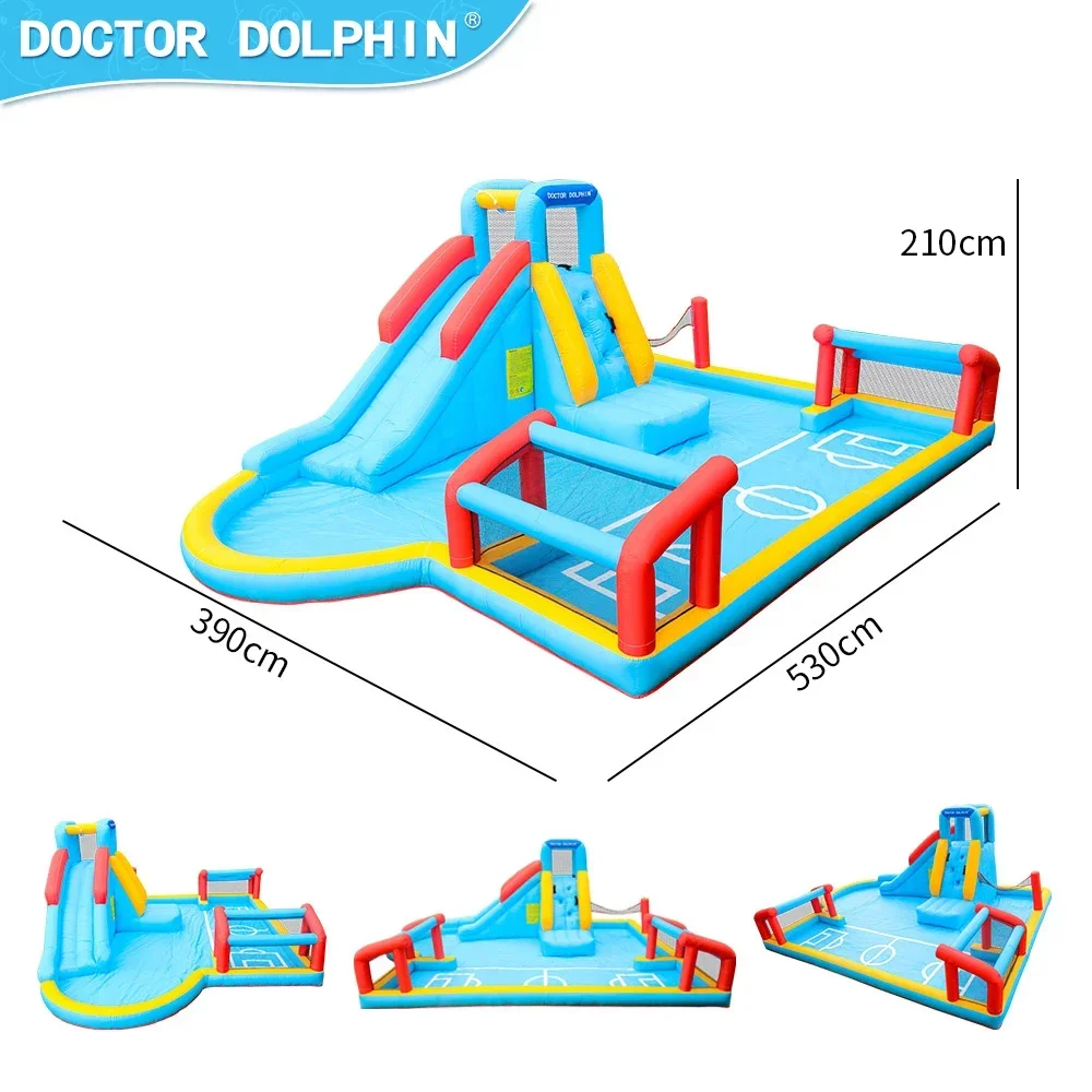Производитель BSCI Waster Slide House Прыгающий большой отскок боевой курса препятствий