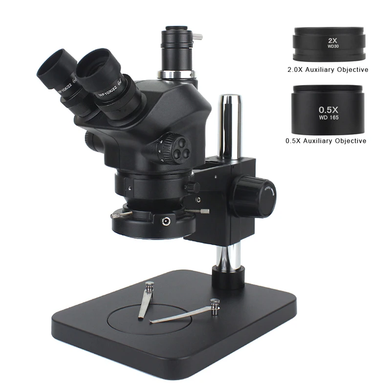 

Industrial Lab Simul Focal Magnification Continuous Zoom 7X 50X Stereo Microscope Trinocular Microscope For Phone PCB Soldering