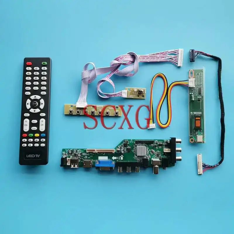 

3663 DVB Digital Controller Board Fit LQ150U1LW22 LTN150U4-L01 1-CCFL 15" Kit 1600*1200 USB VGA AV RF HDMI-Compatible 30Pin LVDS