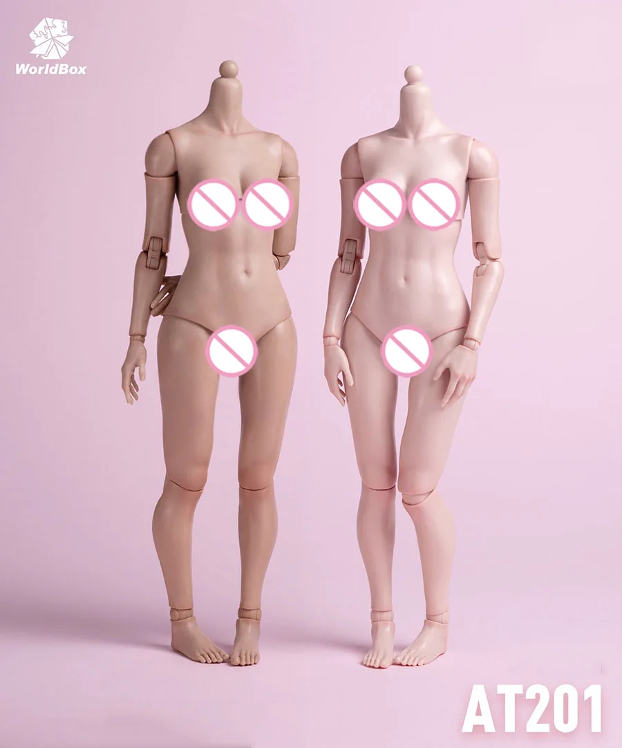 

Worldbox AT201 AT202 Pale Suntan1/6 Scale Female Dolls Standard/Fat Butt VerHalf-pack Gel Body Soldier Doll Action figure Model