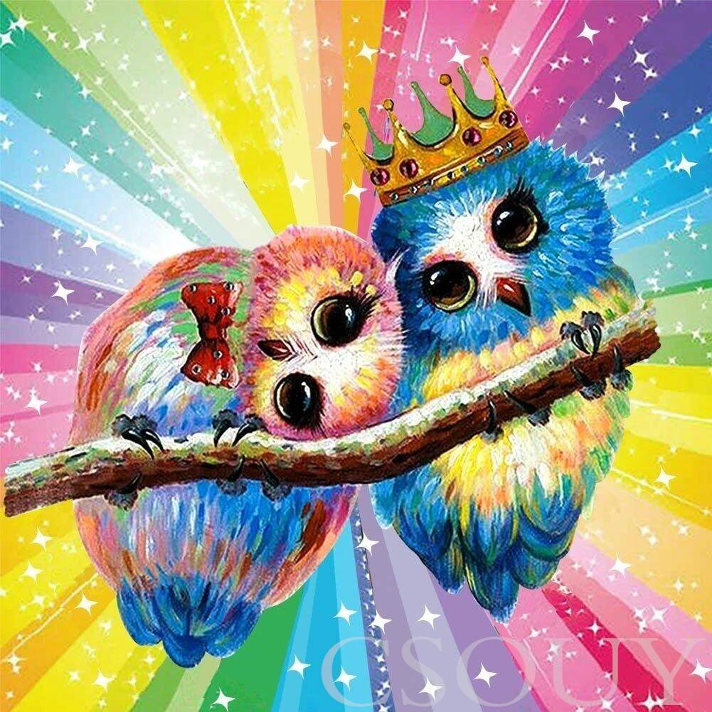 Полноразмерная алмазная живопись сделай сам вышивка крестиком AB животные сова