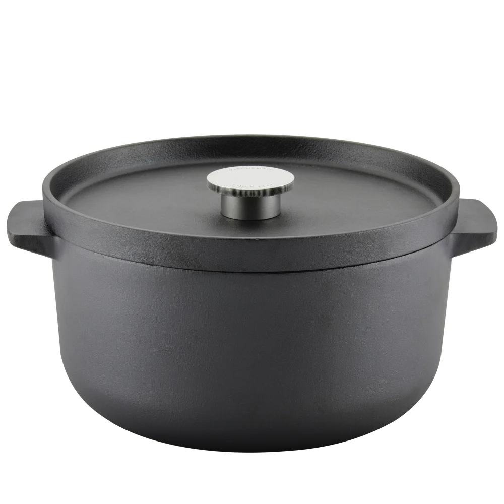 

Clay Pot For Cooking Seasoned Cast Iron Dutch Oven/Casserole, 6 Quart, Cast Iron Black