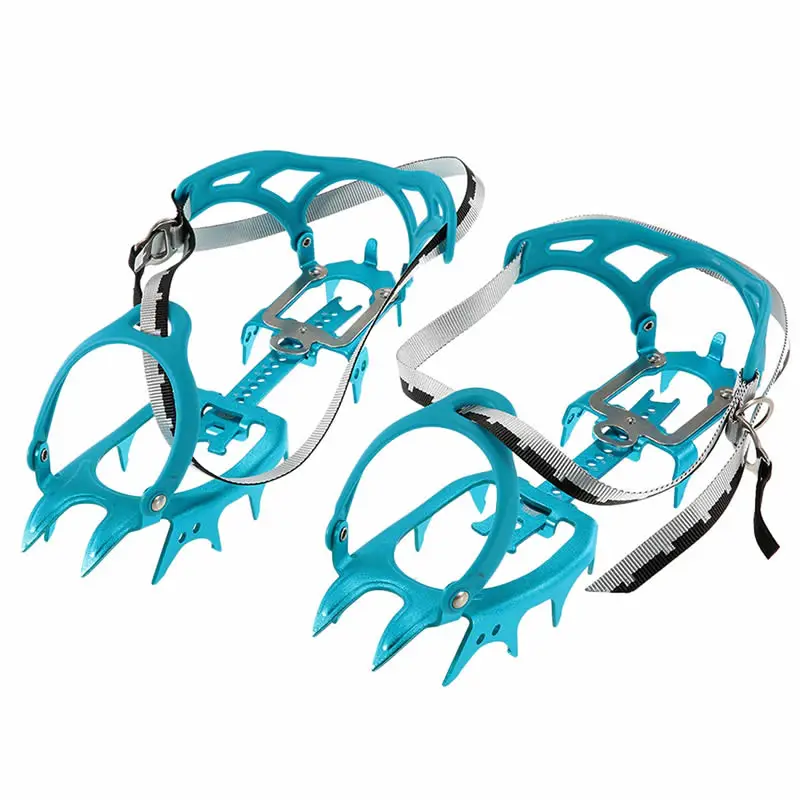 BRS-S3 14 Teeth Ice Grippers Walking Crampons Ultralight Aluminium Alloy Mountaineering Crampons Equipment