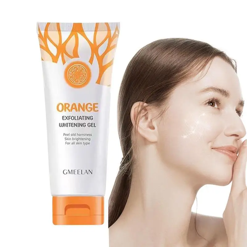 

Orange Exfoliator Face Scrub 50g Body Scrubs Gel For Shower Gel Scrub For Face And Body Brightening Skin Cream With Vitamin