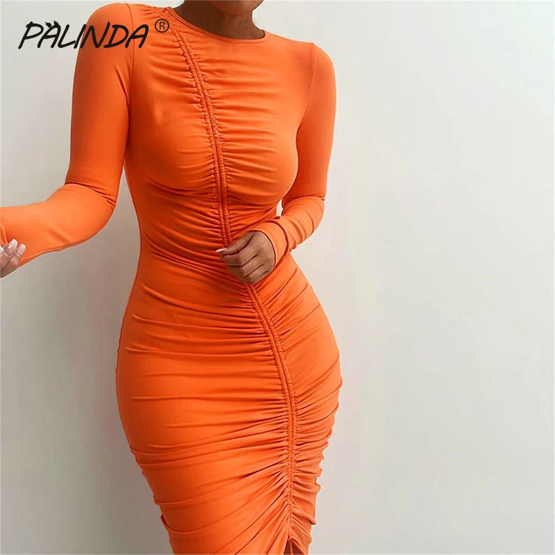 

Bodycon 2022 Orange Drawstring Women Dress Ruched Sexy Deep V-neck NEW Mini Dress Red Party Clubwear Sexy Lady Dress G3152