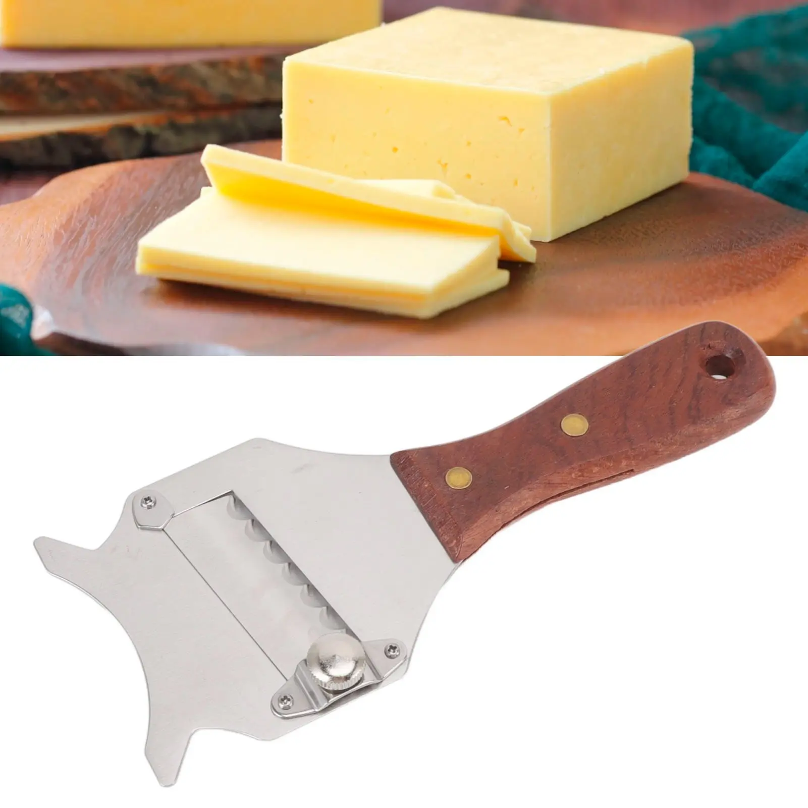

Truffle Grater Adjustable Easy To Use Stainless Steel Truffle Grater Cutter With Ergonomic Wooden Handle For Chocolate