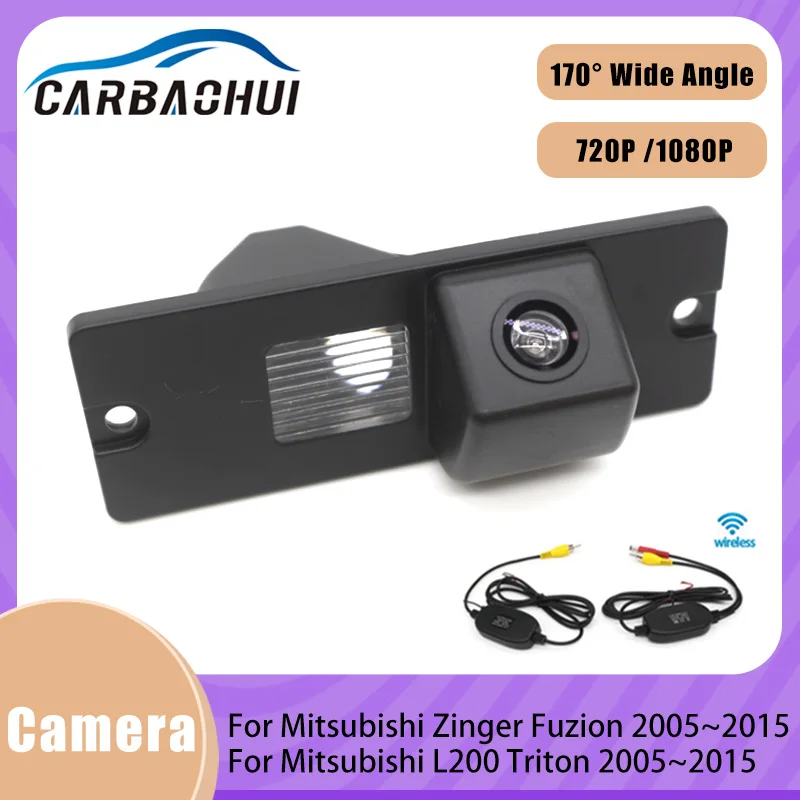 

170 Degree 1080*720P HD Night Vision Vehicle Rear View Reverse Camera For Mitsubishi Zinger Fuzion L200 Triton 2005~2015 Car