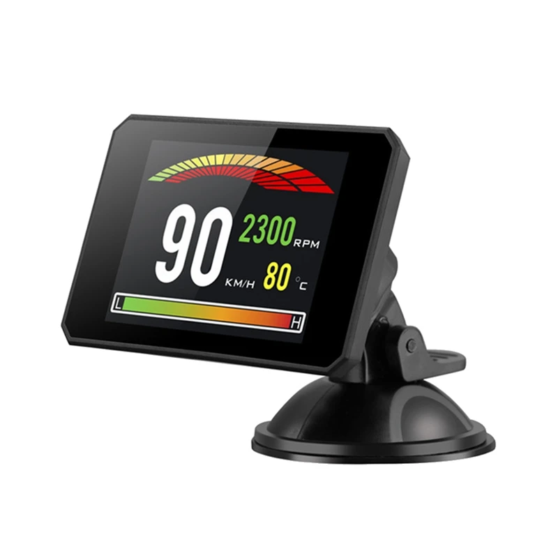

Автомобильный бортовой компьютер P16 OBD2, цифровой измеритель скорости и оборотов в минуту, инструмент для диагностики автомобиля, сигнализация напряжения и температуры воды