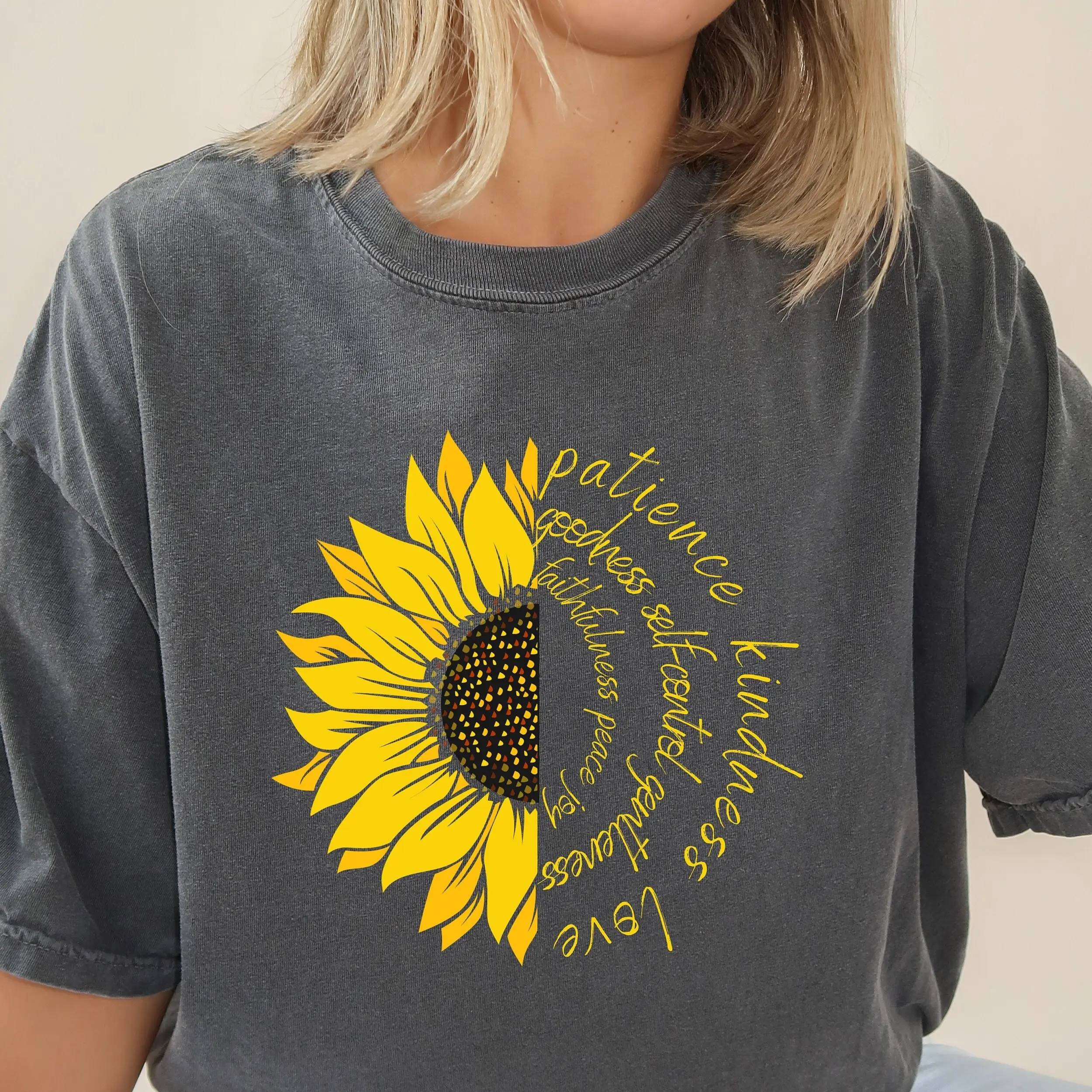 Футболка с изображением фруктов духа подсолнуха удобные цвета для нее