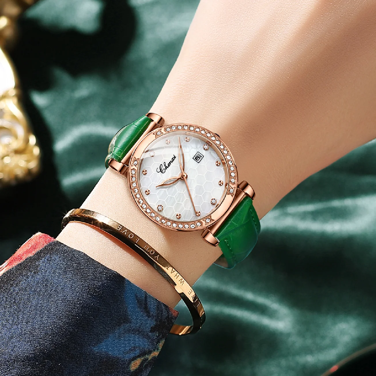 CHENXI New Women Watches Fashion Rose Gold Waterproof Top Brand Luxury Quartz Watch Gift Ladies Calendar Leather Wrist Watches enlarge