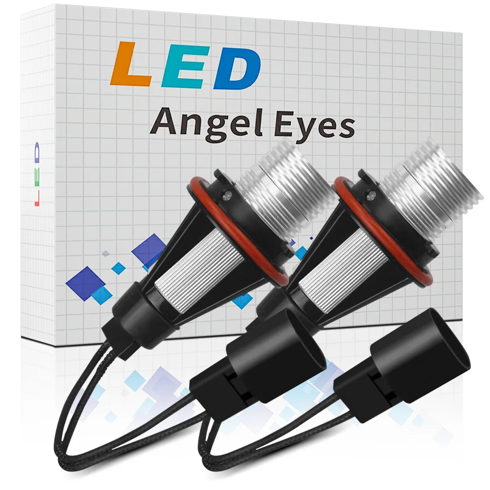 

2 Pieces Angel Eyes 5W LED Car Light Headlight Decoration Modified Light Suitable for BMW 5Series E39 2000 X5 E53 2003~2006