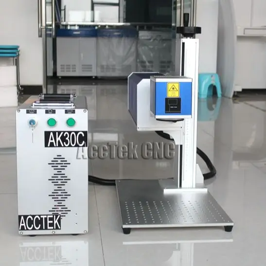 

Portable Desktop RF 20W 30W 50W 60W Galvo CO2 Laser Marking Machine for Pet Bottles Leather Wood CO2