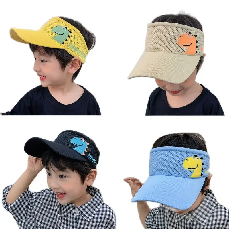 

Doitbest, летние стандартные бейсболки, милый динозавр, Пустой Топ, детская Солнцезащитная шляпа, кепки с козырьком, бейсболка для детей от 2 до 7 ...