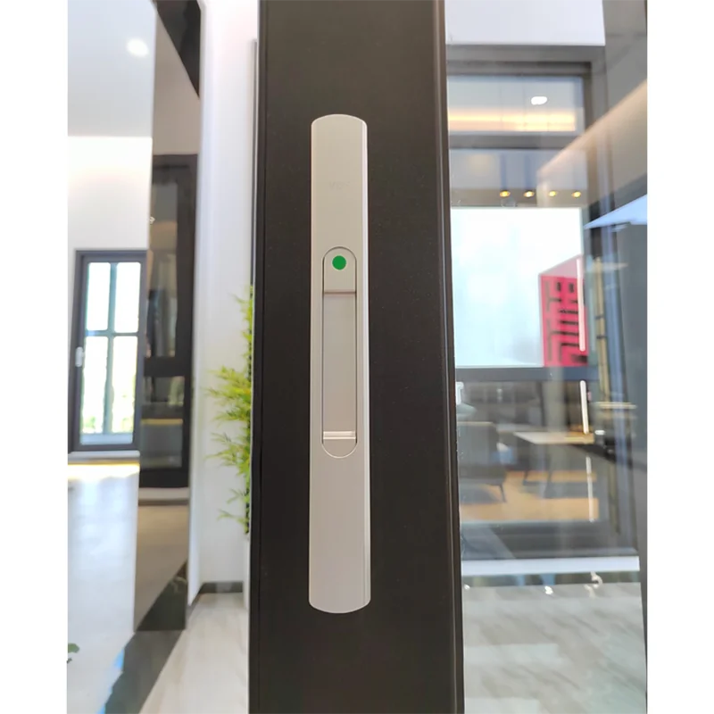 Алюминиевые Двойные закаленные стеклянные раздвижные двери Wanjia |