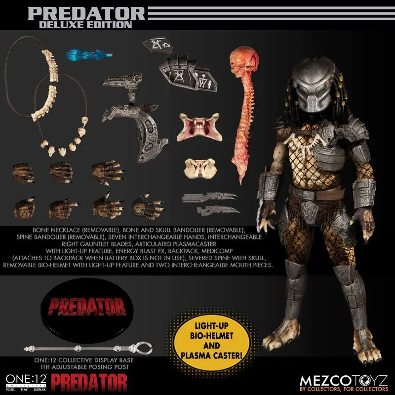 

Original Mezco ONE:12 Collective PREDATOR Jungle Hunter Predator 1/12 In Stock Anime Action Collection Figures Model Toys