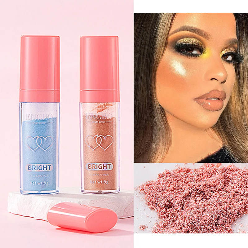 

Highlighter Powder Beauty Brightening Powder Cosmetics Bronzing Powder Long-lasting Sparkling Natural Brightening Silky Makeup